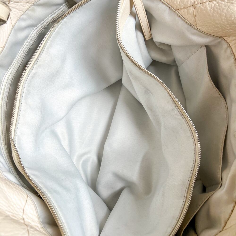 CHANEL On the Road Cream Leather Large Tote - Picture 11 of 15